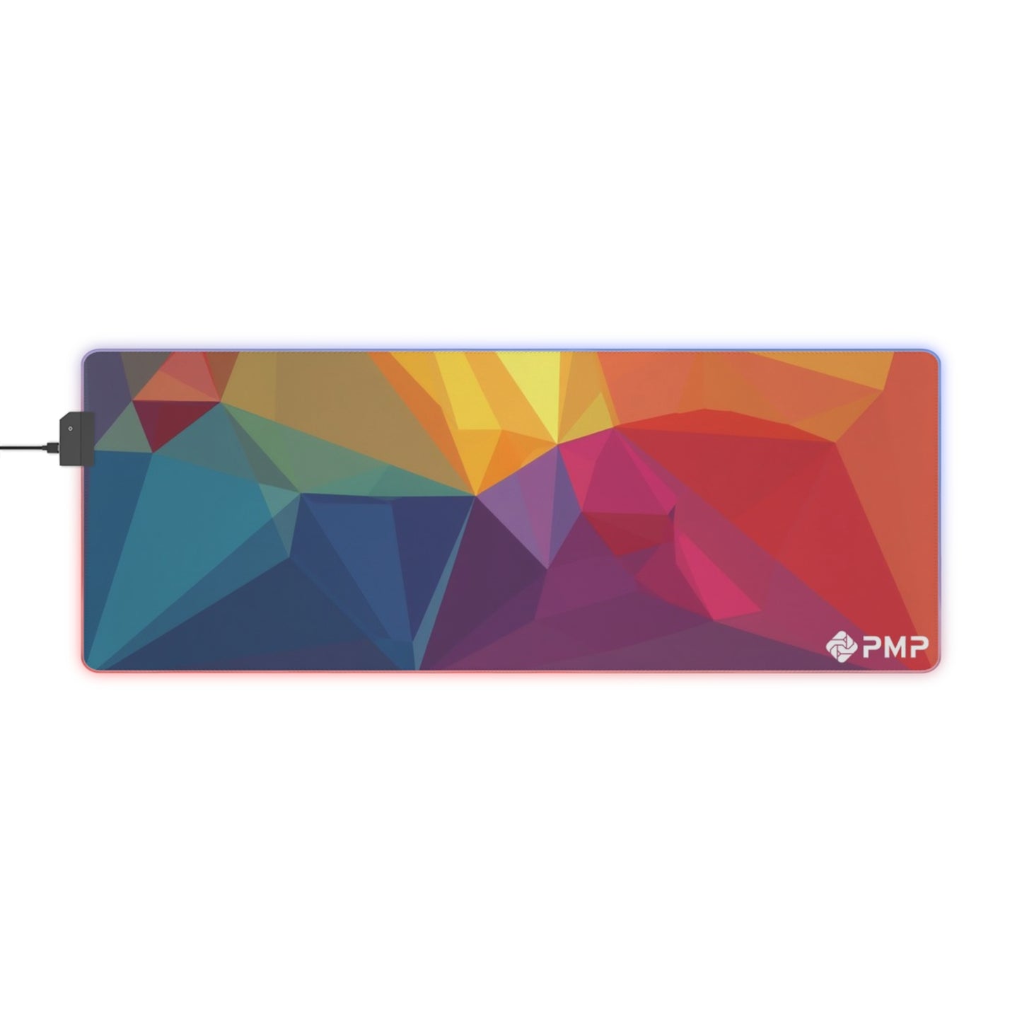 Geometric Colour Burst - LED Gaming Mouse Pad