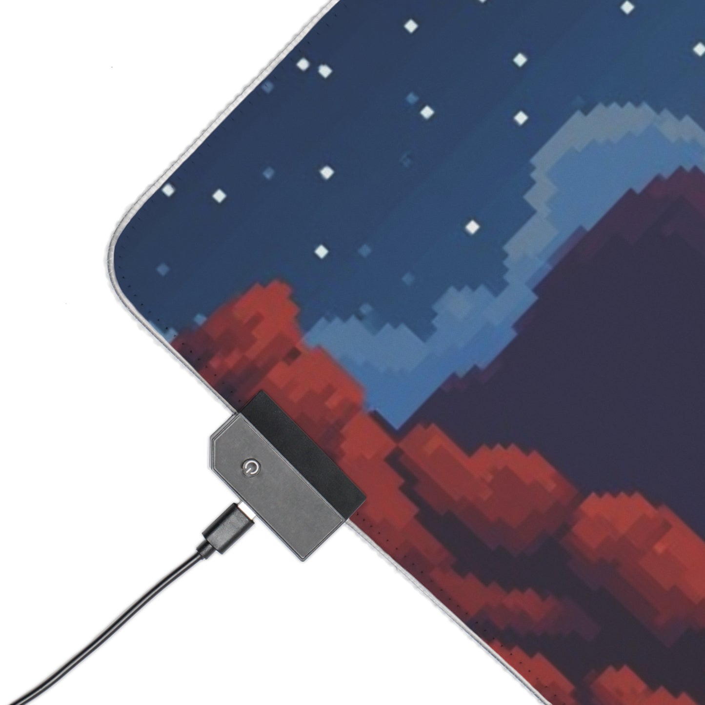 Cosy Camper Pixel Art - LED Gaming Mouse Pad