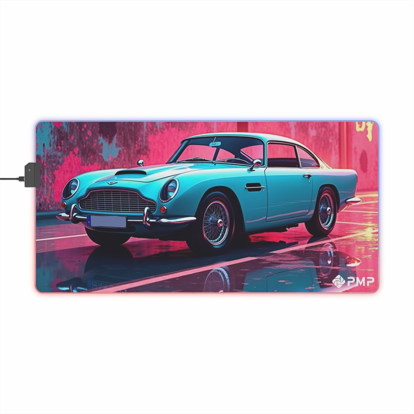 Classic Car Pop Art - LED Gaming Mouse Pad