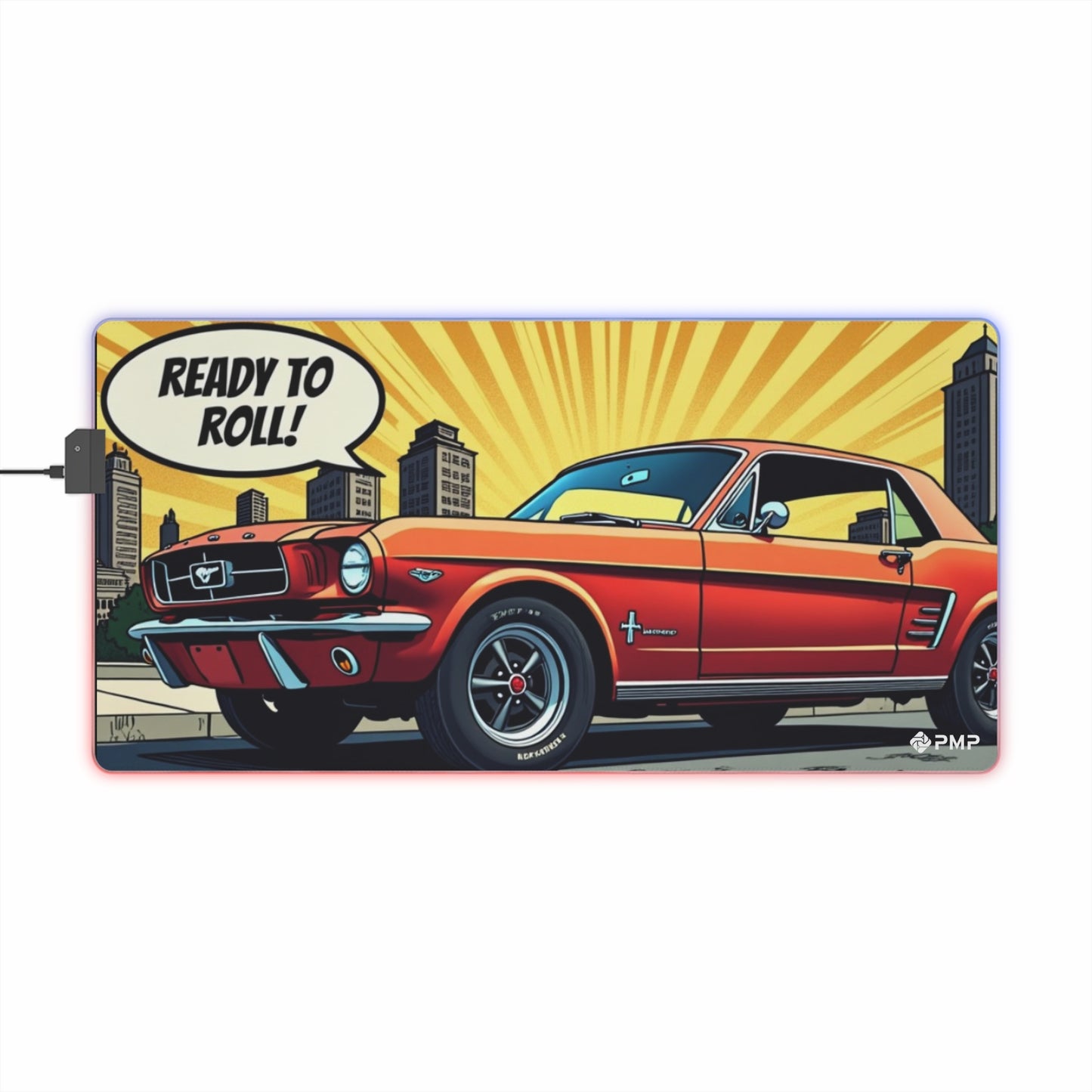 Mouse Pad Classic Car Pop Art - LED Mouse Pad