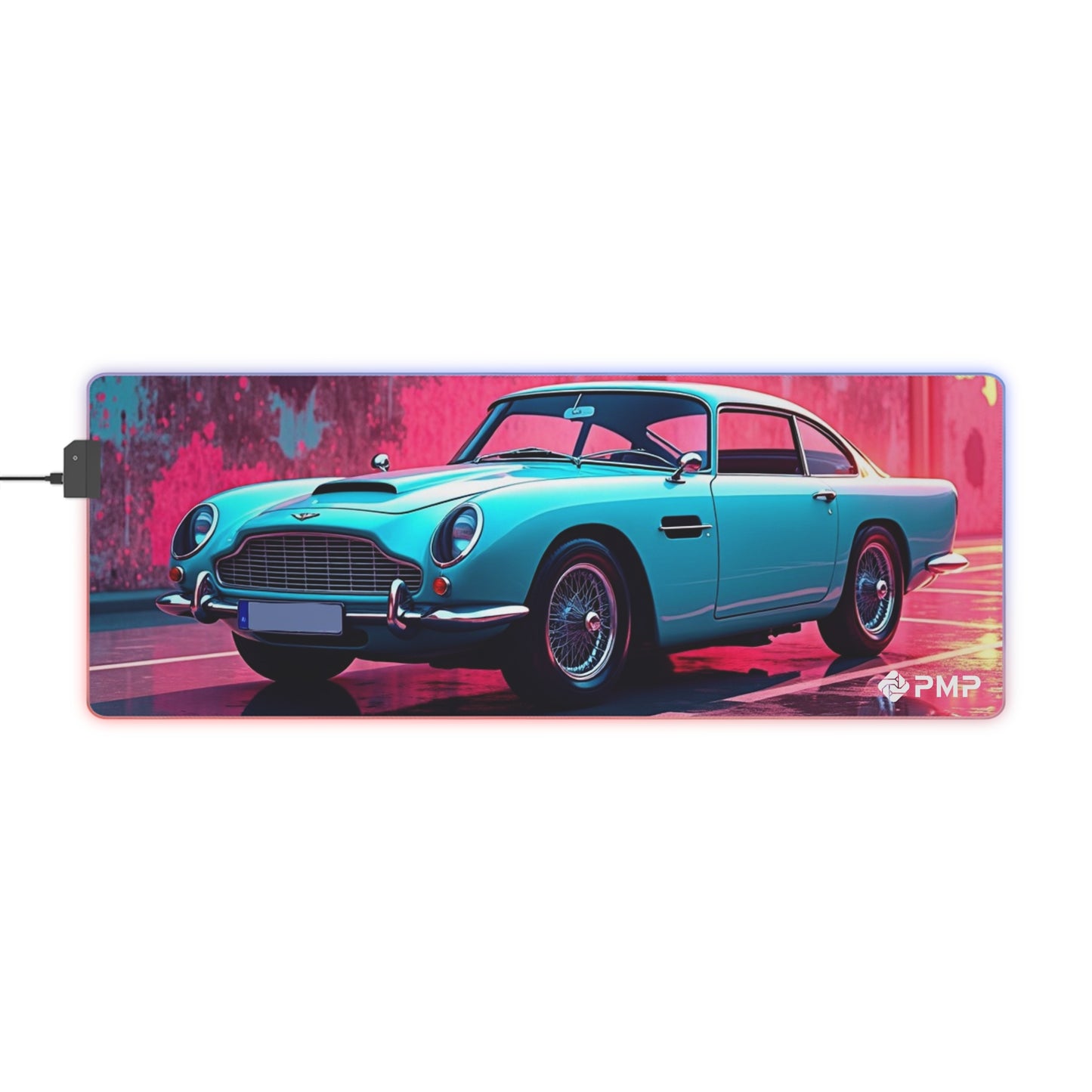 Classic Car Pop Art - LED Gaming Mouse Pad