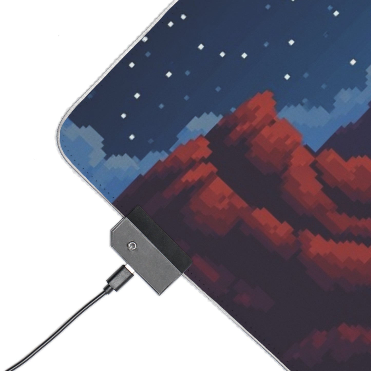 Cosy Camper Pixel Art - LED Gaming Mouse Pad