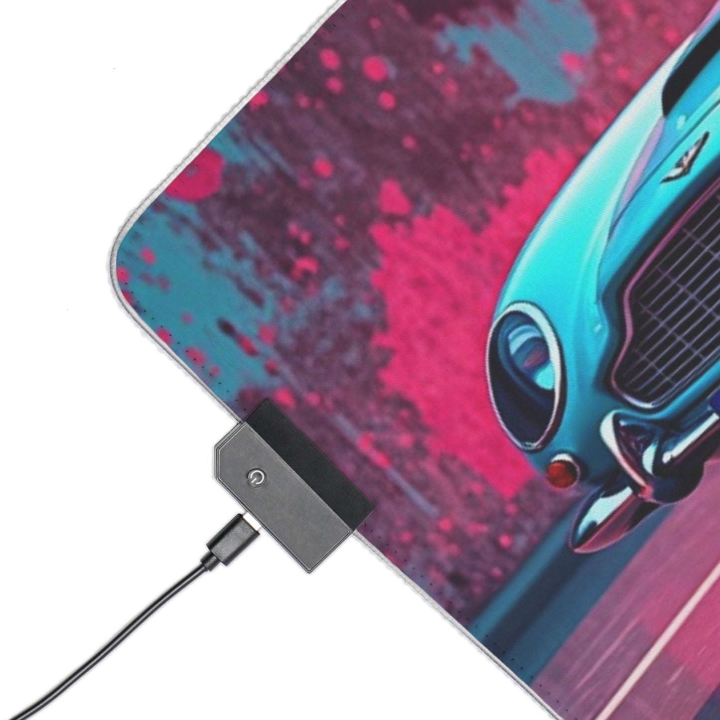 Classic Car Pop Art - LED Gaming Mouse Pad