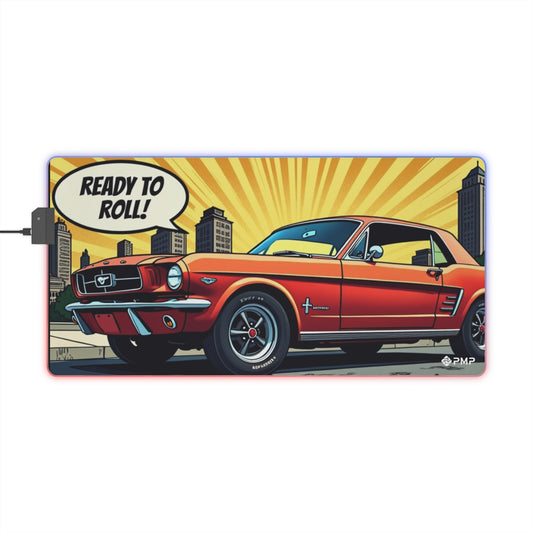 Mouse Pad Classic Car Pop Art - LED Mouse Pad