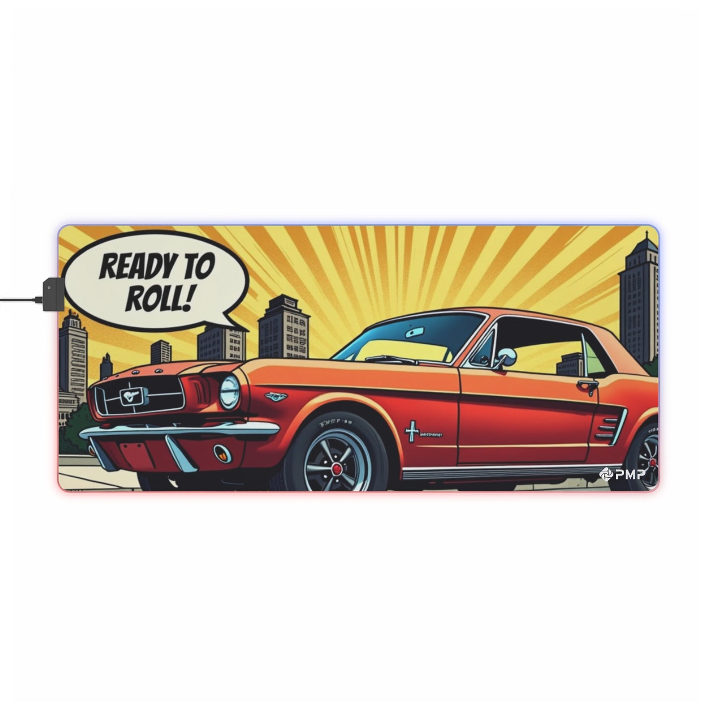 Mouse Pad Classic Car Pop Art - LED Mouse Pad