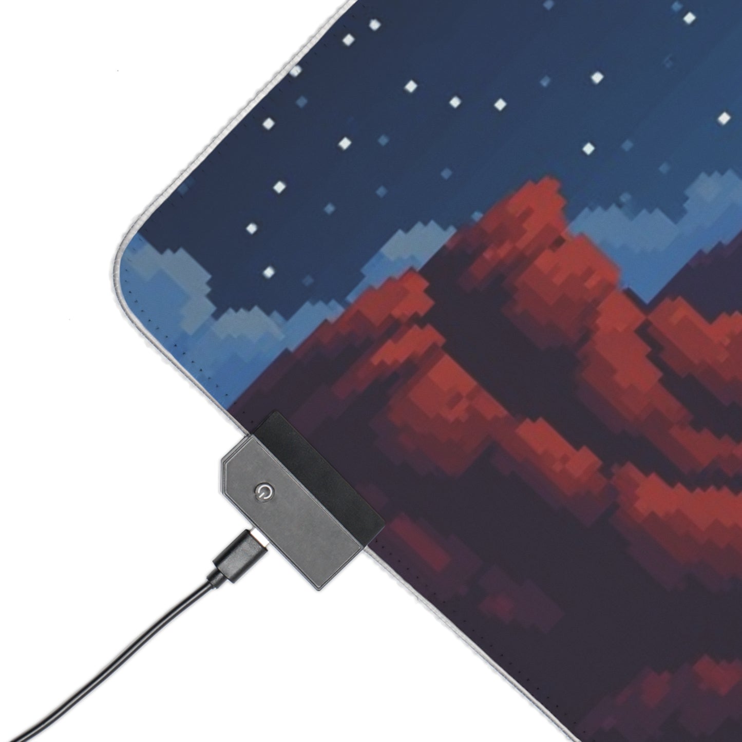 Cosy Camper Pixel Art - LED Gaming Mouse Pad