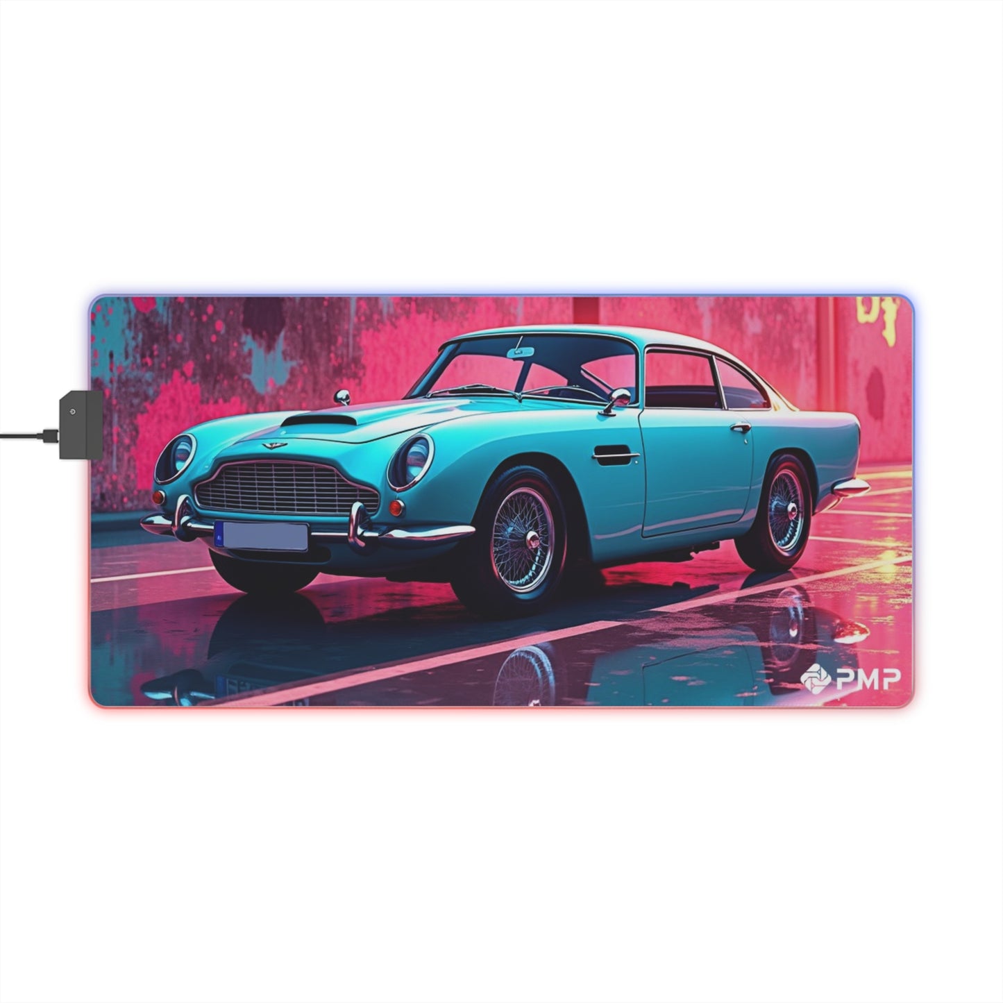 Classic Car Pop Art - LED Gaming Mouse Pad