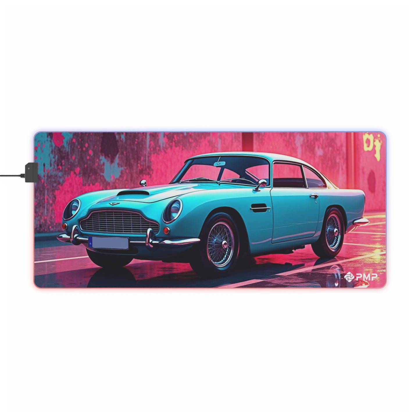 Classic Car Pop Art - LED Gaming Mouse Pad